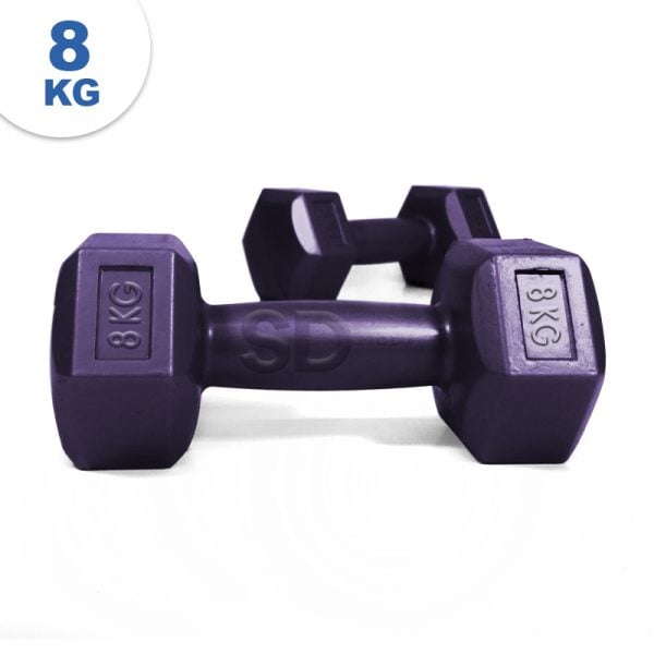 Mancuernas Plásticas Par 8 x 2 = 16 Kg