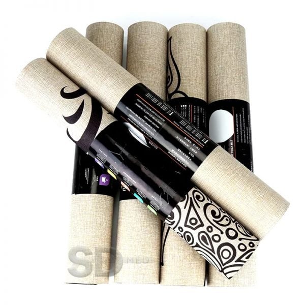 Mat De Yoga Orgánico Yute Fiberflax Biodegradable