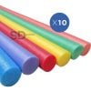 Pack x10 Tallarin fideo flotador para natación 150 cm x 6.5 cm