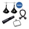 Pack Gym SD002 Cuerda Triceps + Abs Straps + Manilla Simple + Almohadilla Ajustable